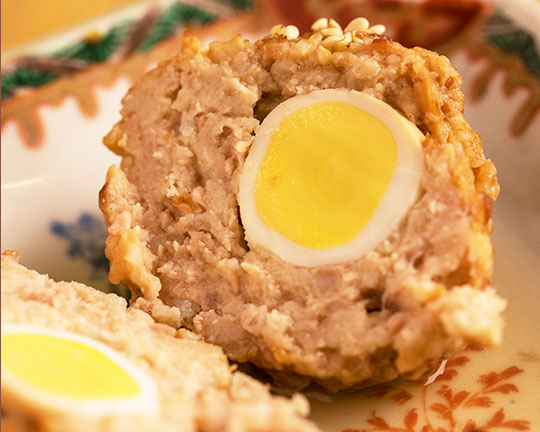 Chicken tsukune oden